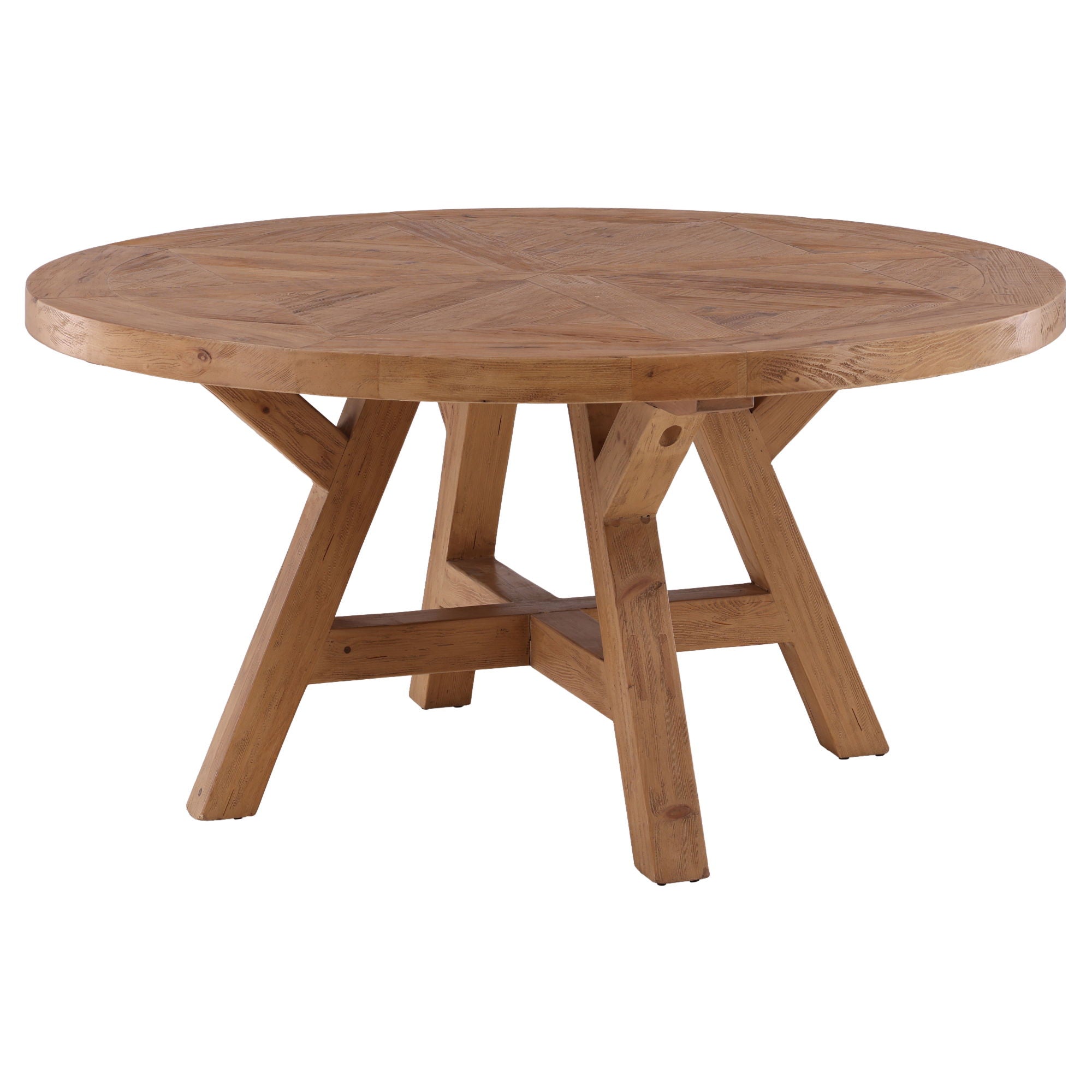 Ella - Round Dining Table - Light Brown