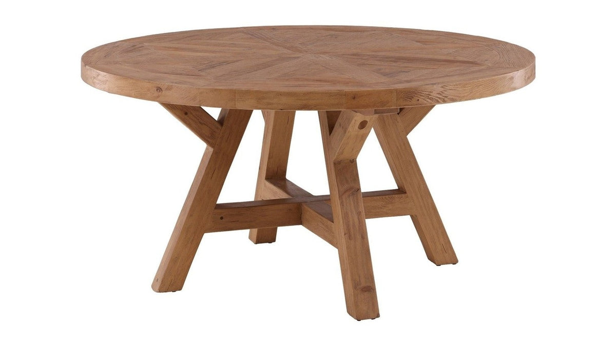 Ella - Round Dining Table - Light Brown