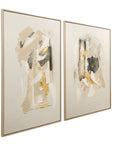 Spencer Framed Canvas Set of 2 - Beige