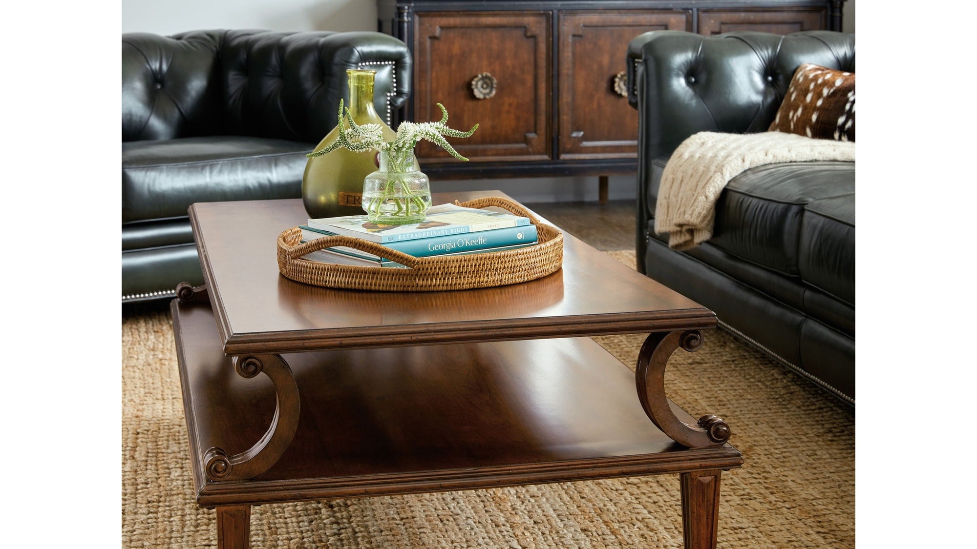Charleston - Rectangle Cocktail Table - Brown, Dark