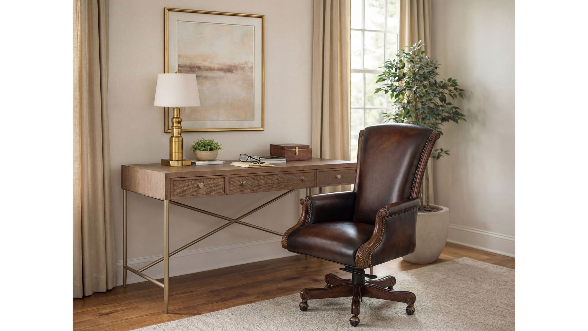 EC - Samuel Executive Swivel Tilt Chair - Dark Brown