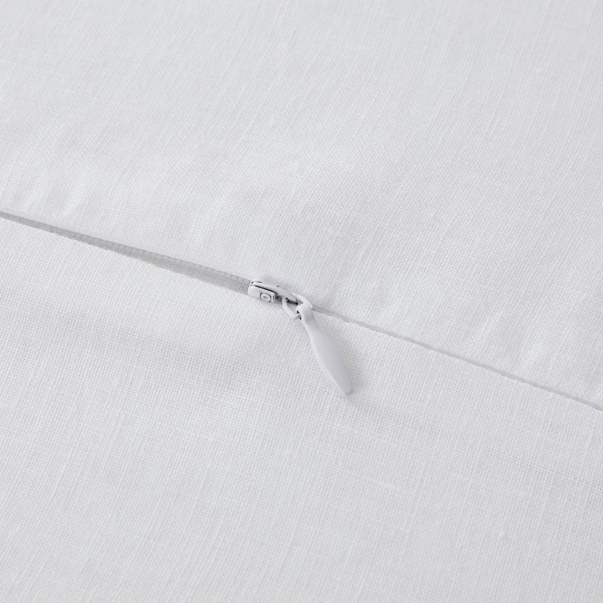 100% French Flax Linen - Queen Duvet Cover Set (Set of 3) - White