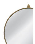 Ezra - Wall Mirror - Antique Brass