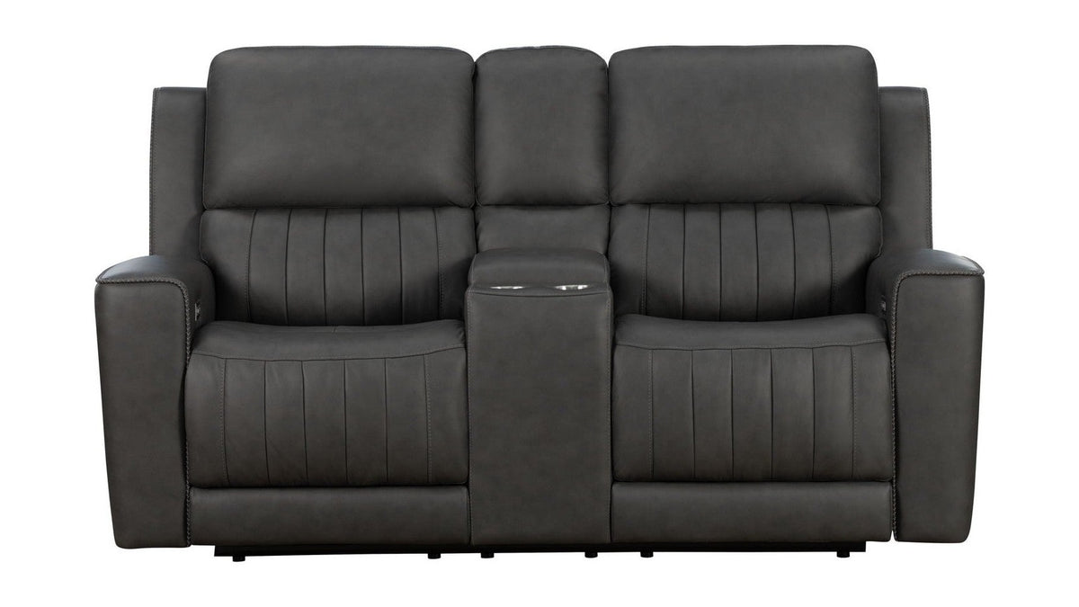 Pierce - Console Loveseat With Power Recline, Power Headrests And Power Lumber-Zero Gravity, Lumbar
