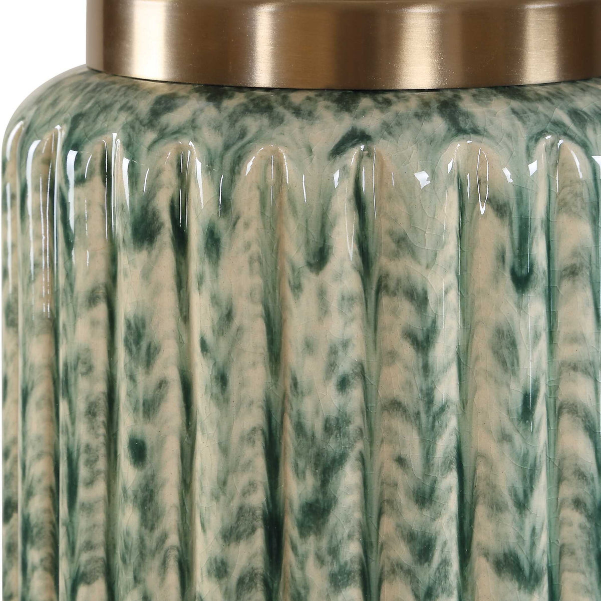 Hensley - Table Lamp - Ivory &amp; Green