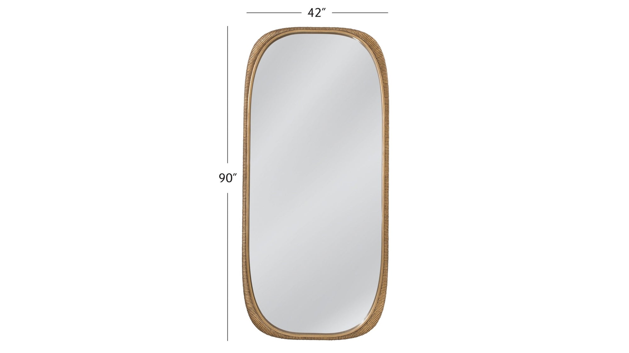 Malton - Floor Mirror - Ant Gold