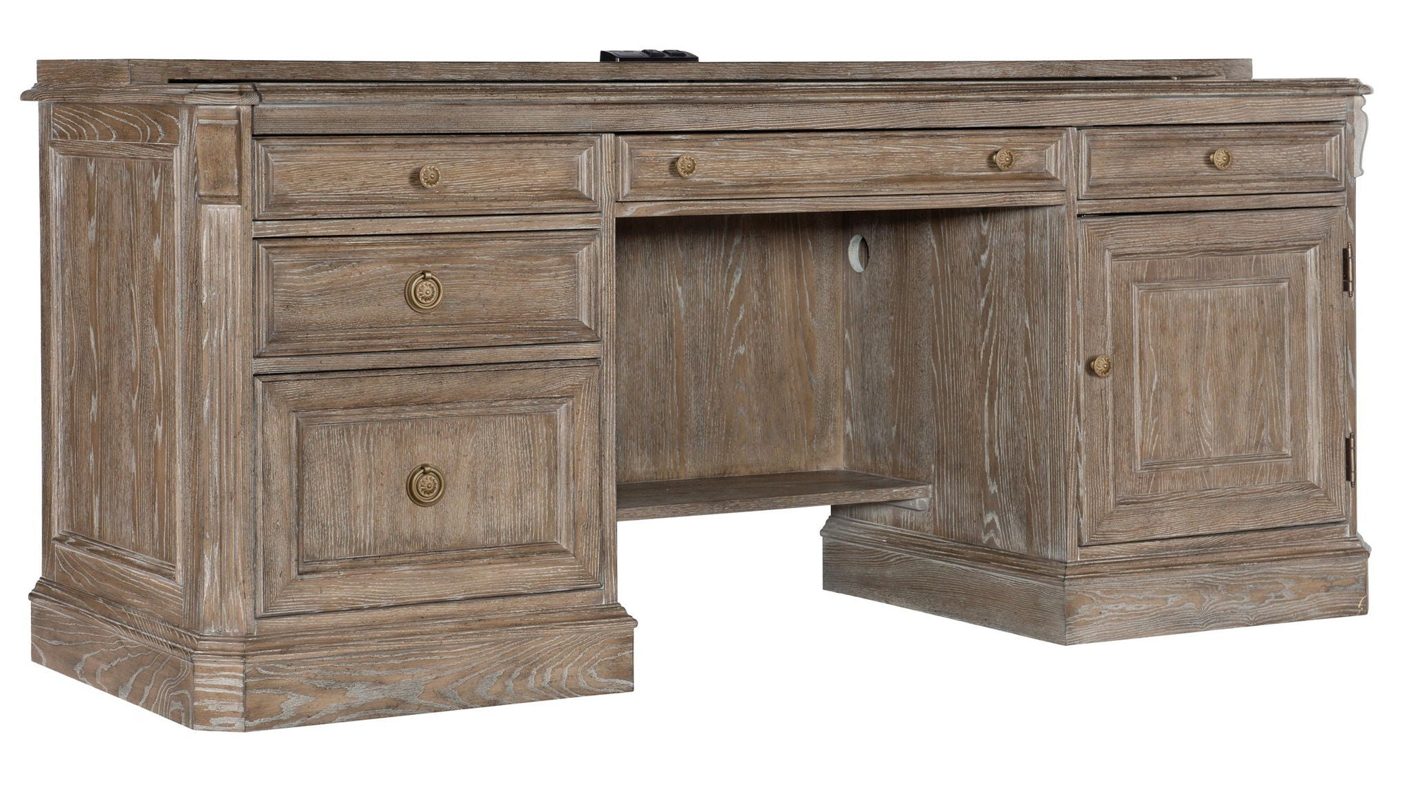 Sutter - Computer Credenza - Light Brown