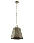 Granada - 1 Light Hexagon Pendant - Dark Gray