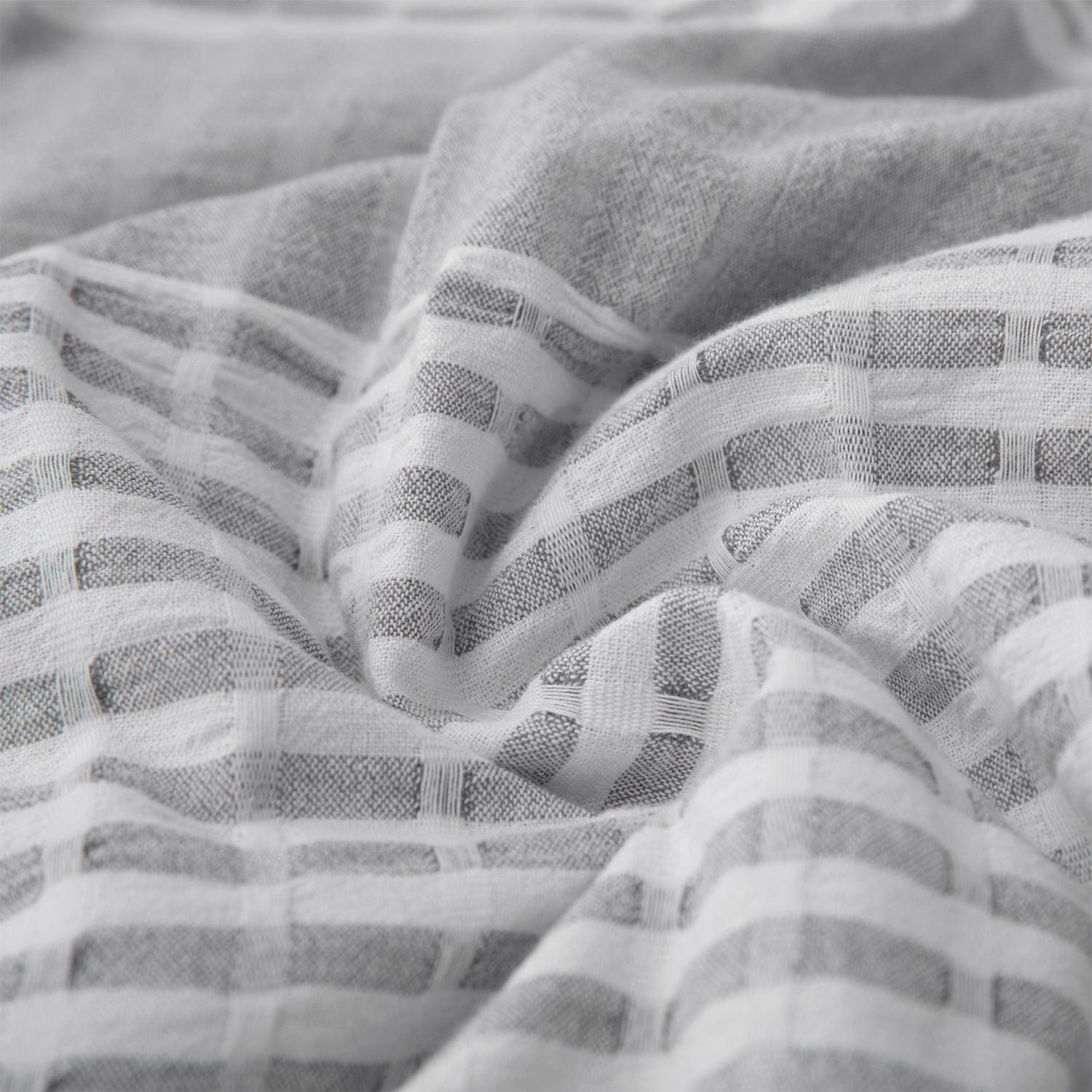 Lane - Queen Stripe Comforter Set (Set of 3) - Gray