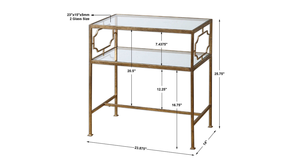 Genell - Side Table - Gold