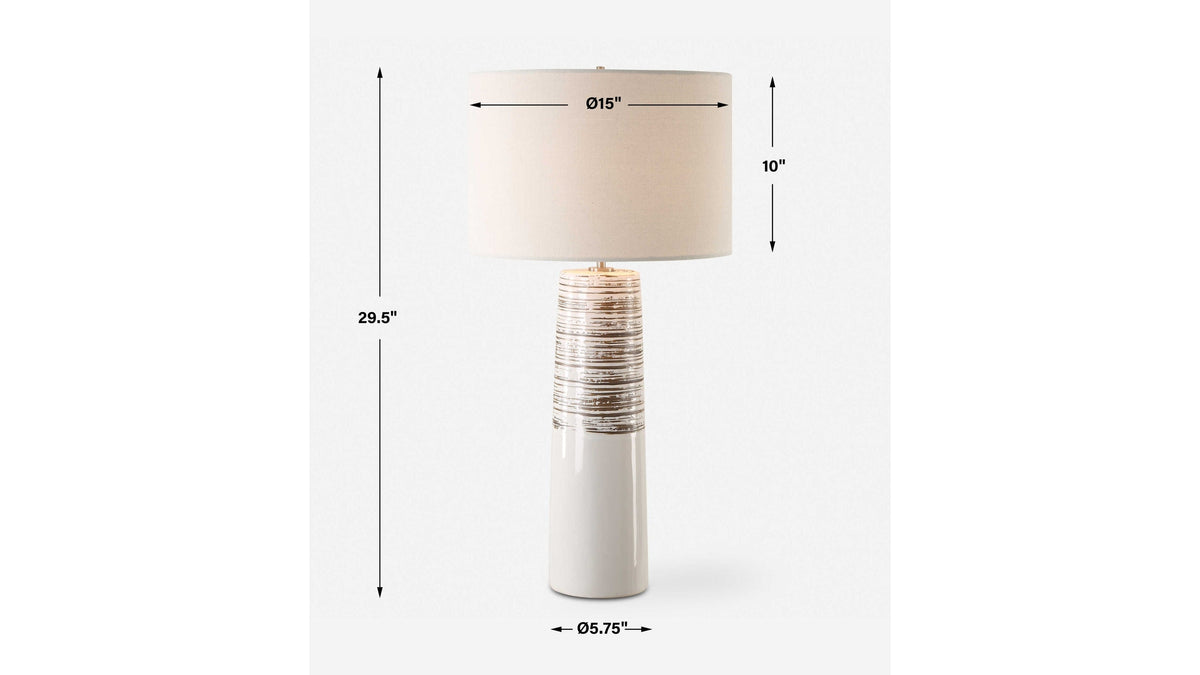 Haven - Glaze Table Lamp - White