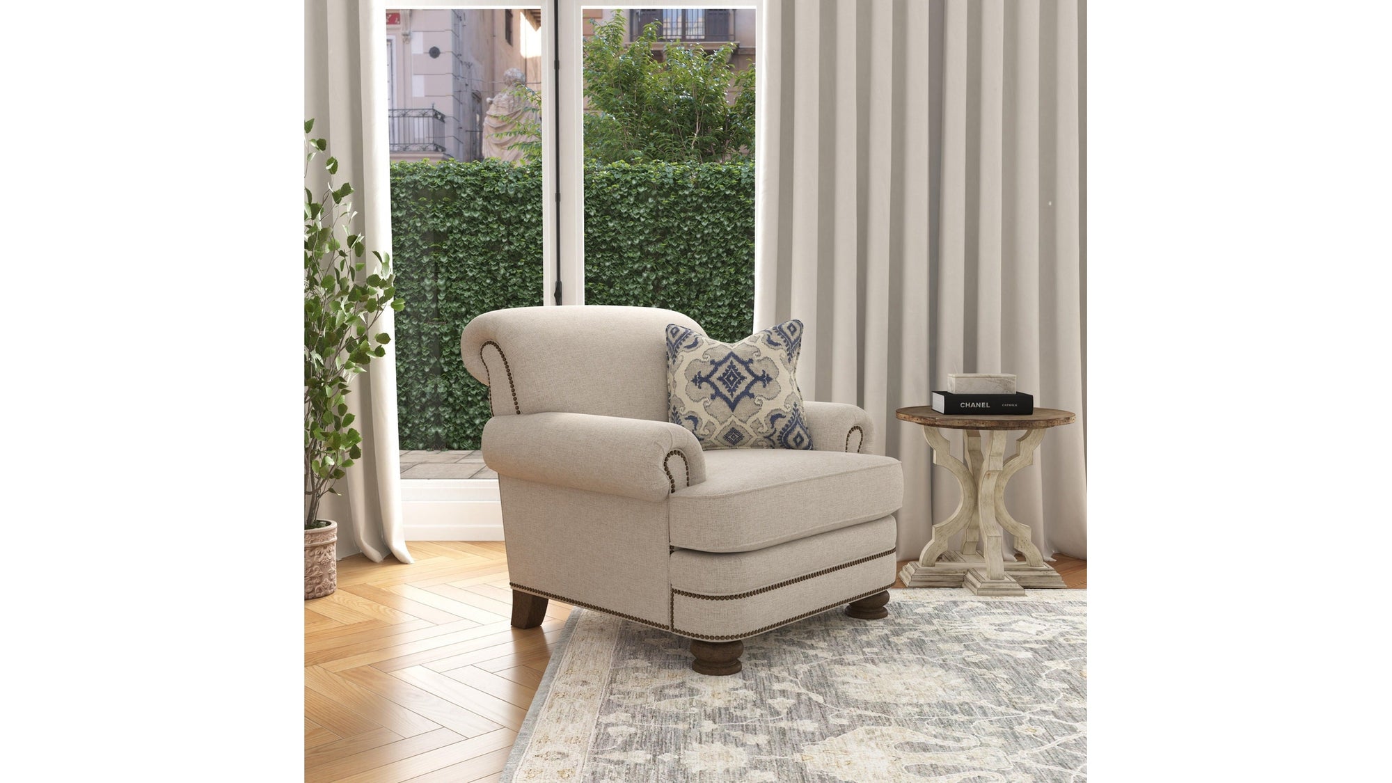 Bay Bridge - Chair, Nailhead Trim