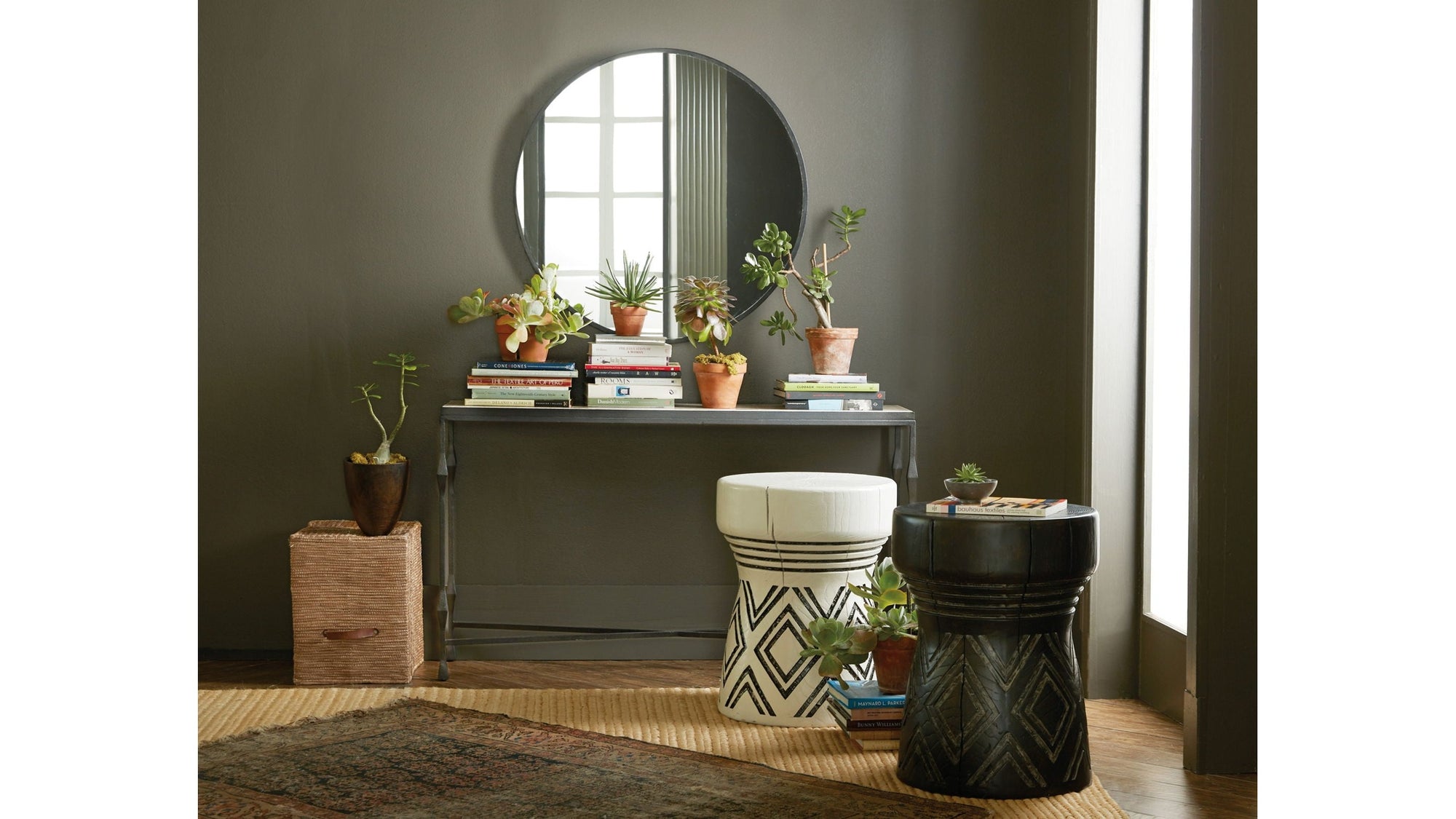 Commerce And Market - Carved Stump Side Table