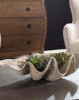 Clam - Shell Bowl - Beige