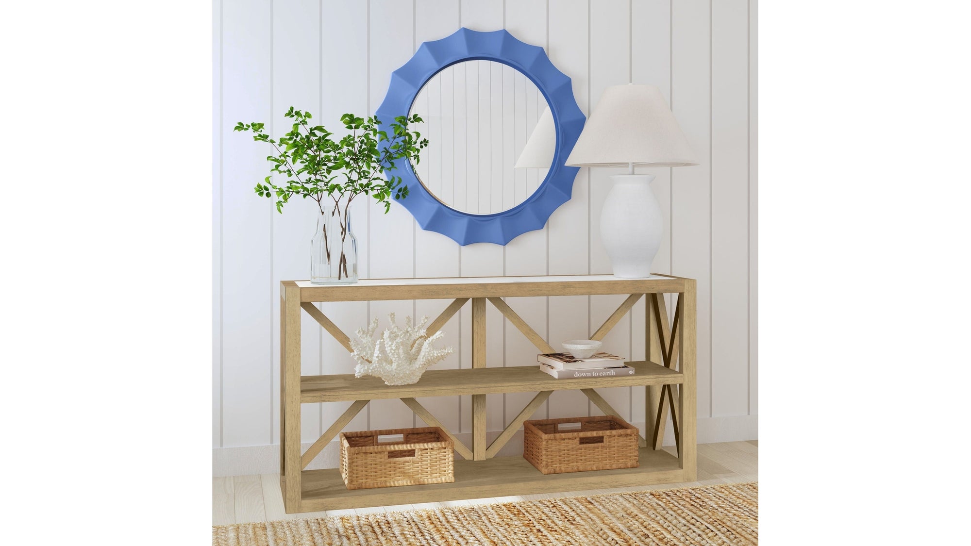 Holden - Console Table - Rustic Blonde