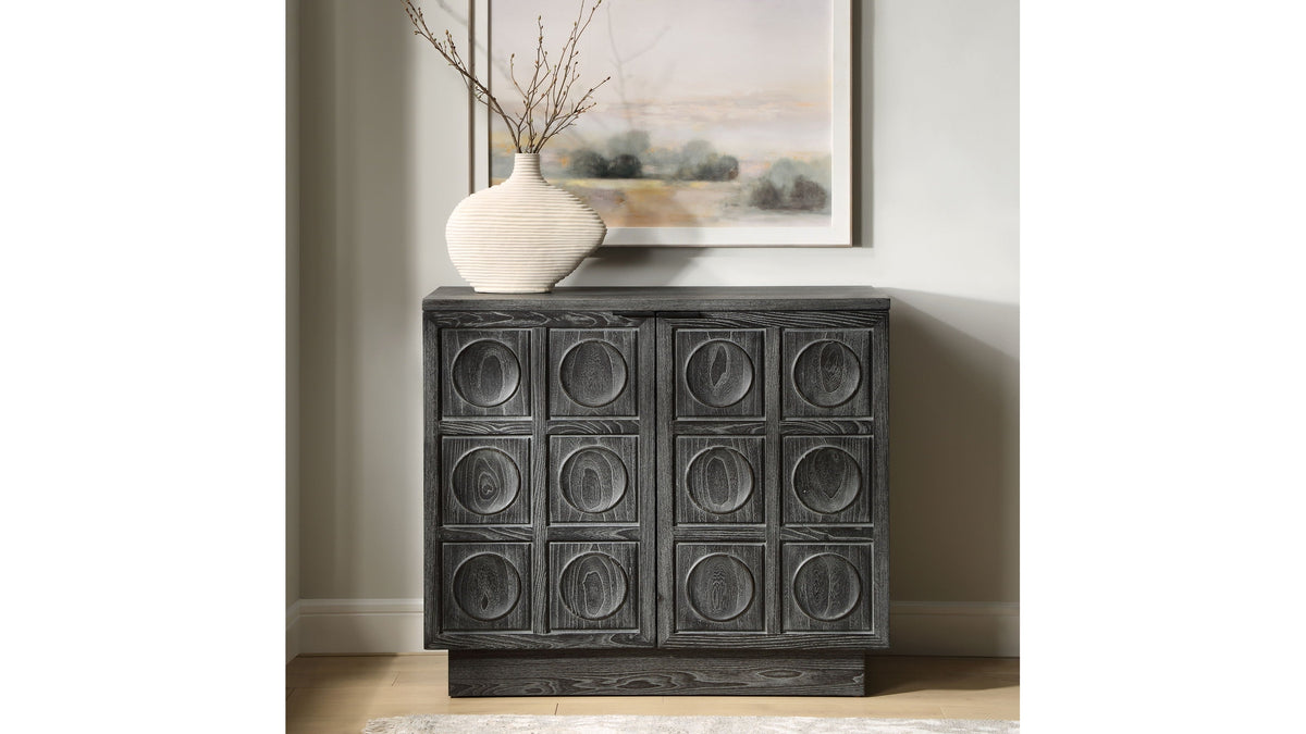 Shelby - 2 Door Ebony Stained Cabinet
