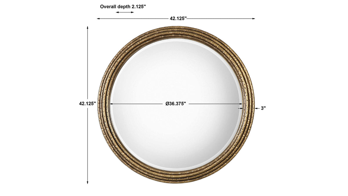 Spera - Round Mirror - Gold