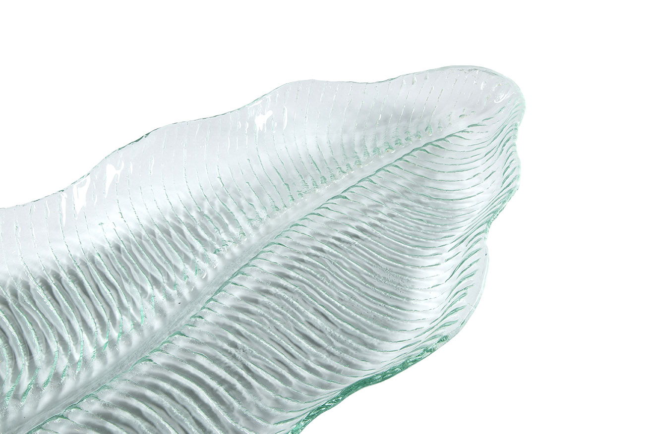 Glass Platter - Pearl Silver