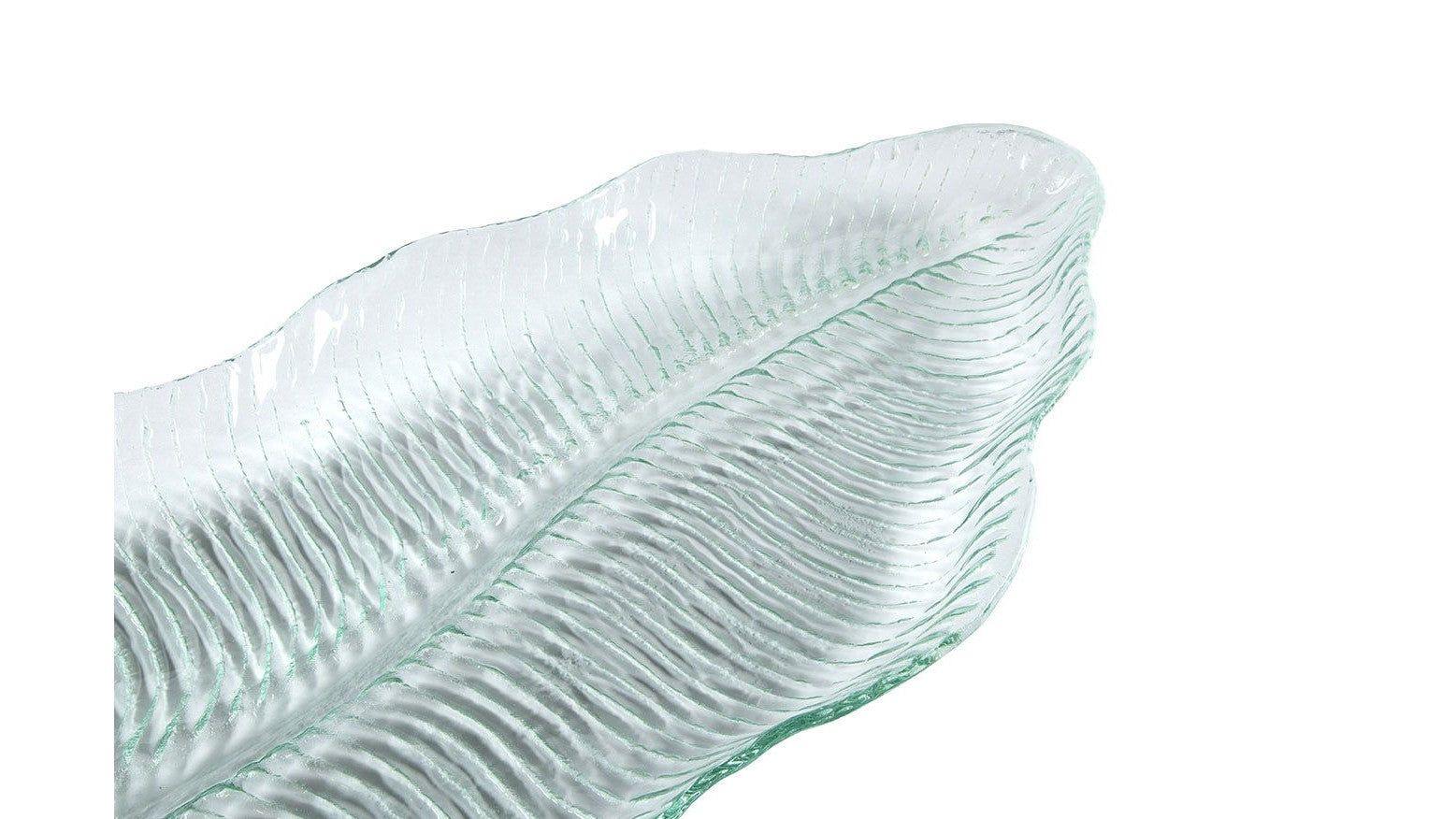 Glass Platter - Pearl Silver