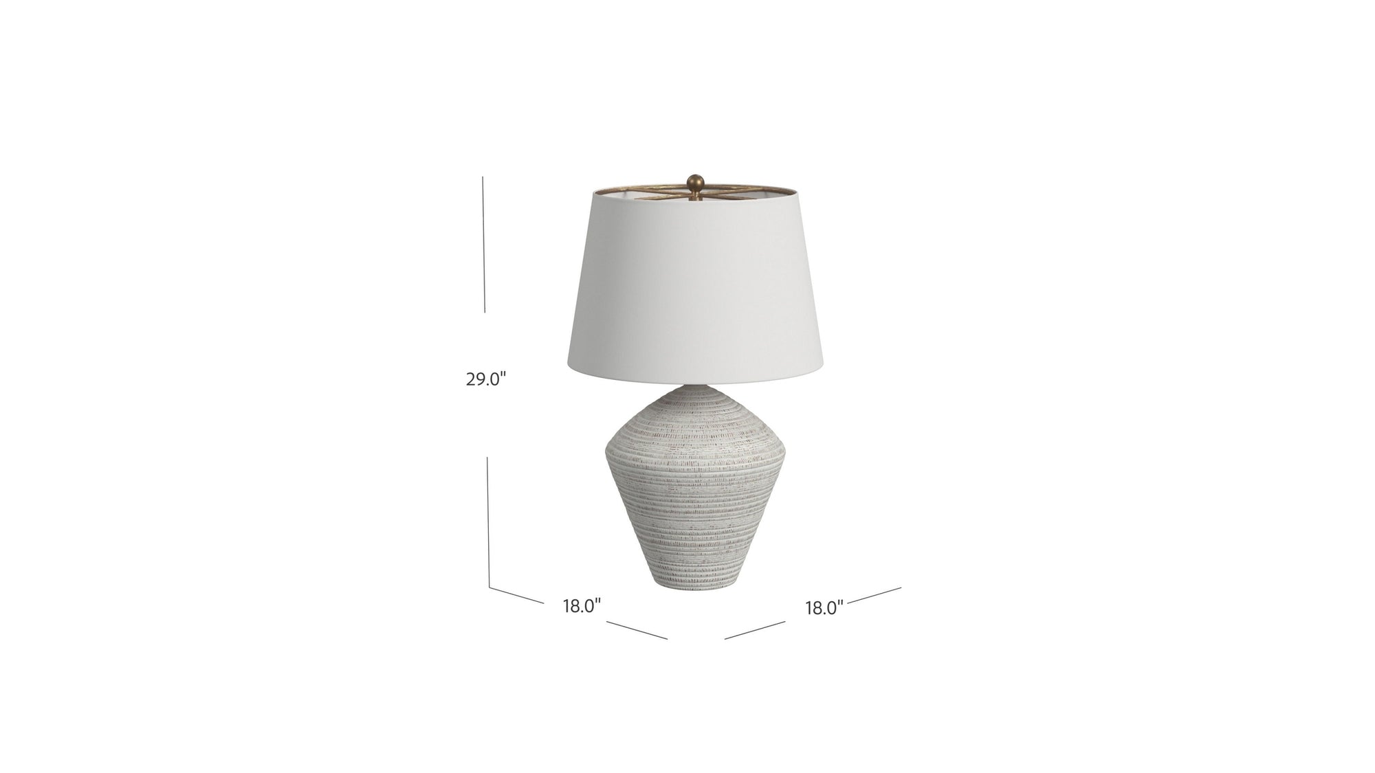 Eclipse - Table Lamp - Textured White