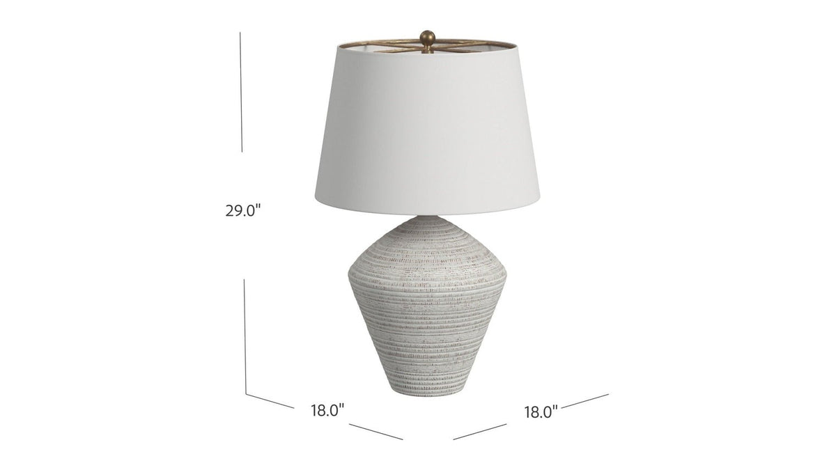 Eclipse - Table Lamp - Textured White