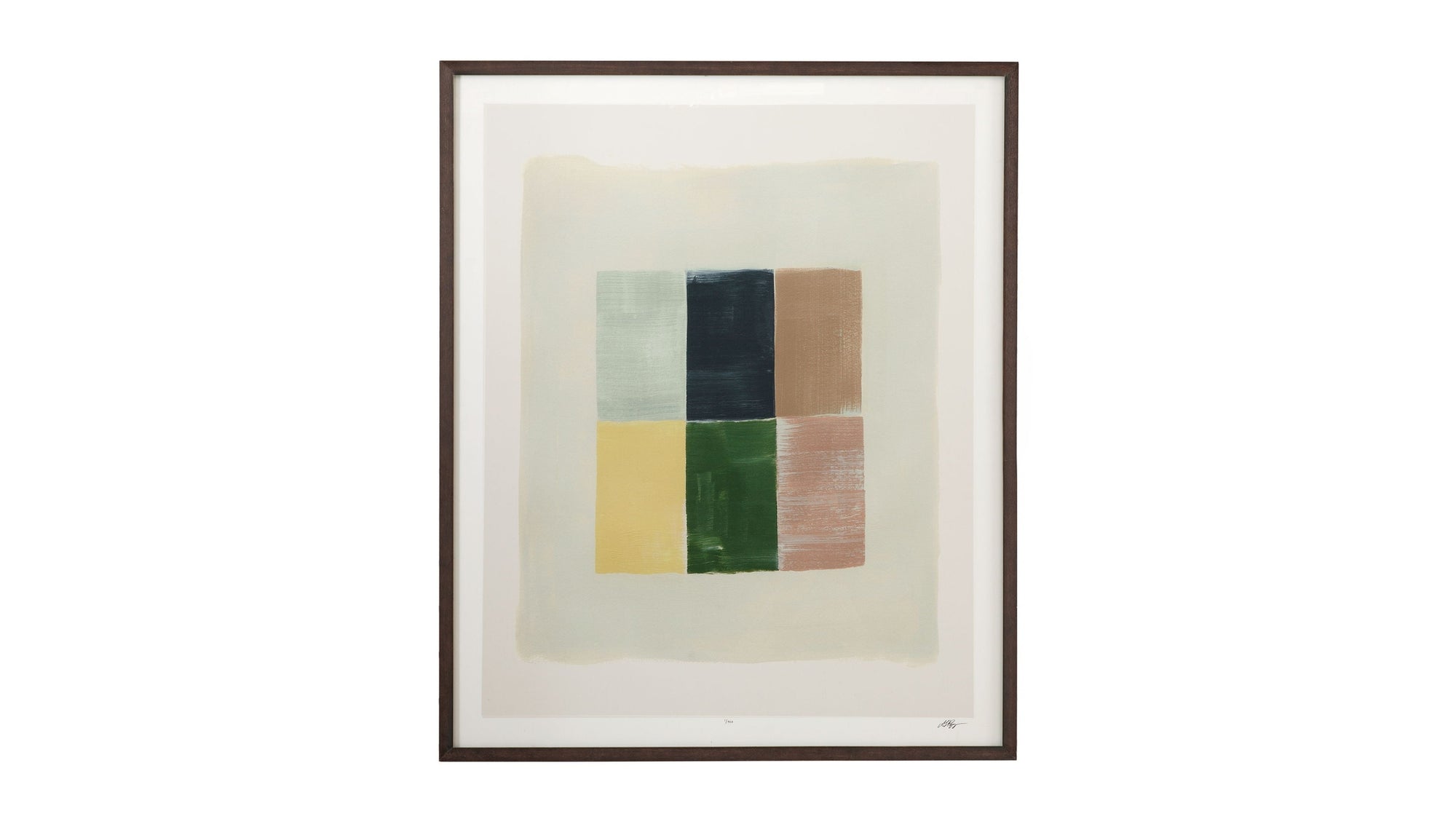Sunny Patchwork I Framed Print - Gray