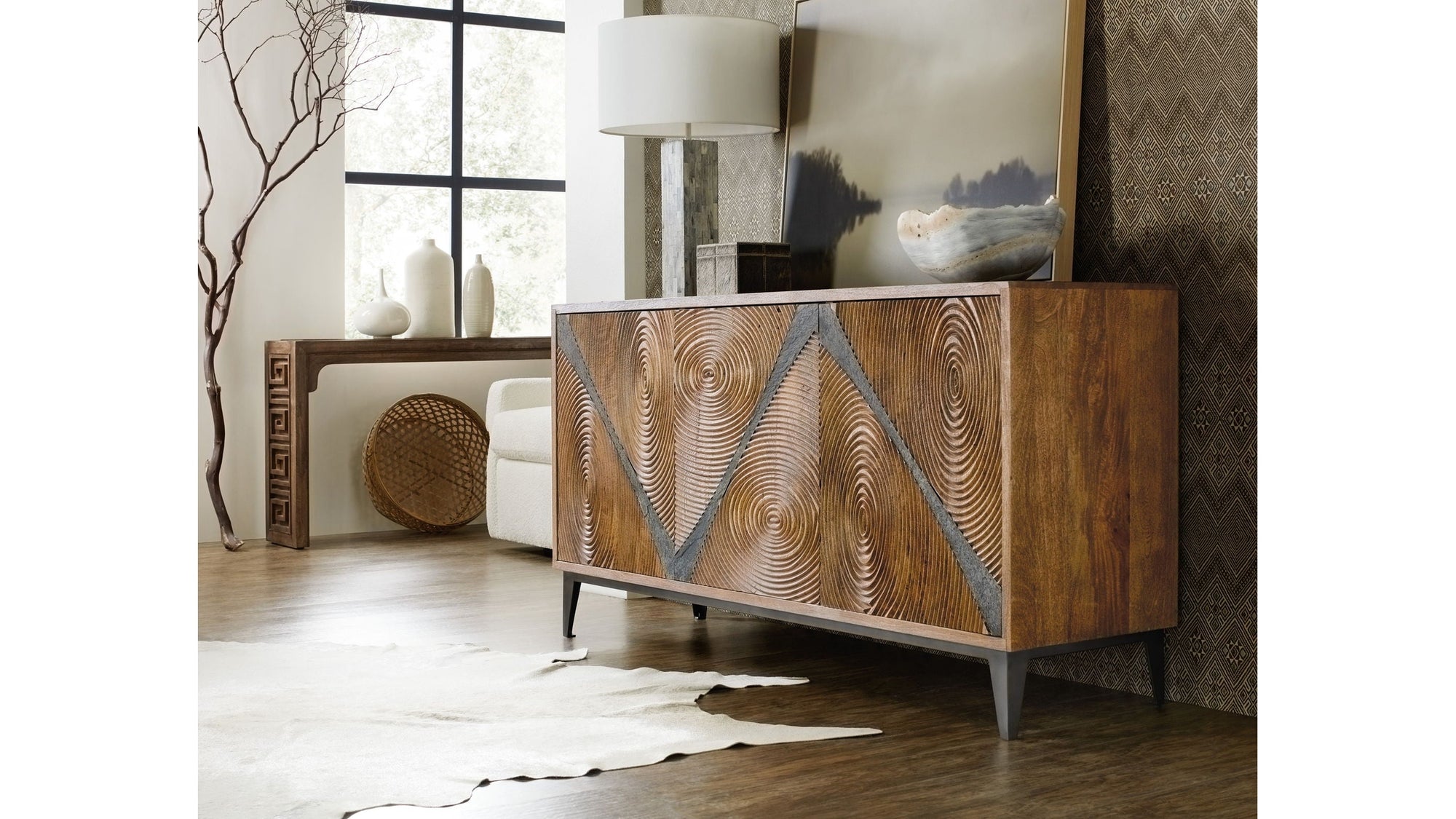 Commerce And Market - Vortex Credenza - Light Brown