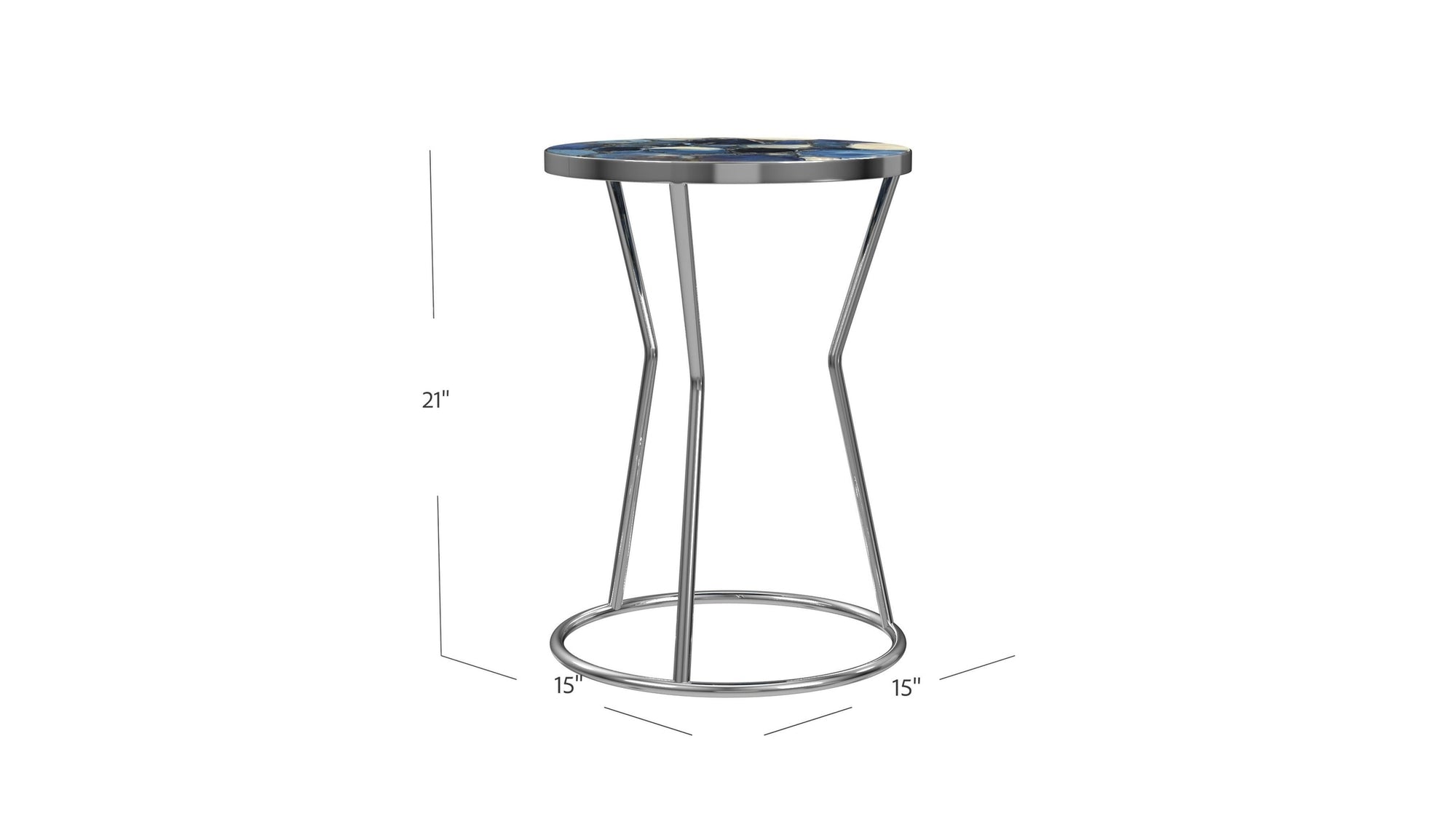 Lauer - Accent Table - Silver