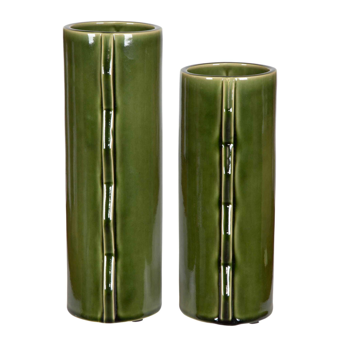 Meander - Vases (Set of 2) - Green