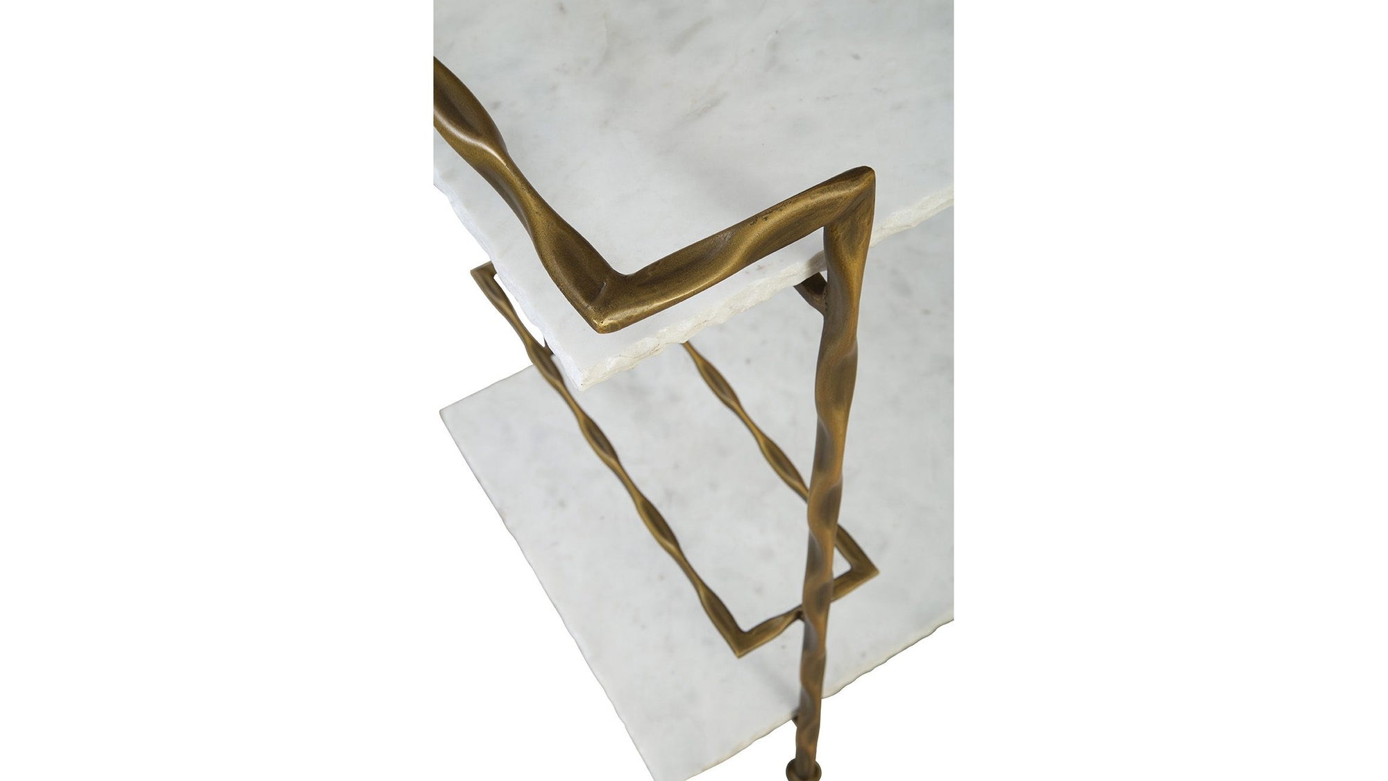 Vivian - Bar Cart - White / Gold