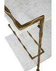 Vivian - Bar Cart - White / Gold