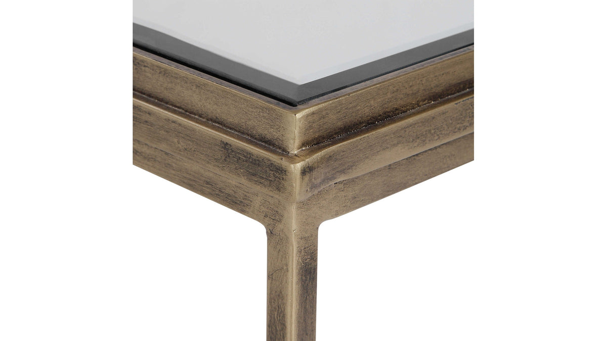 India - Nesting Tables (Set of 3) - Light Brown &amp; Black