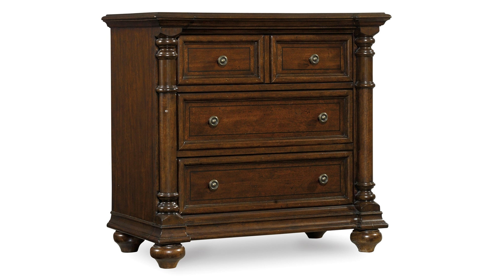 Leesburg - Nightstand - Dark Brown