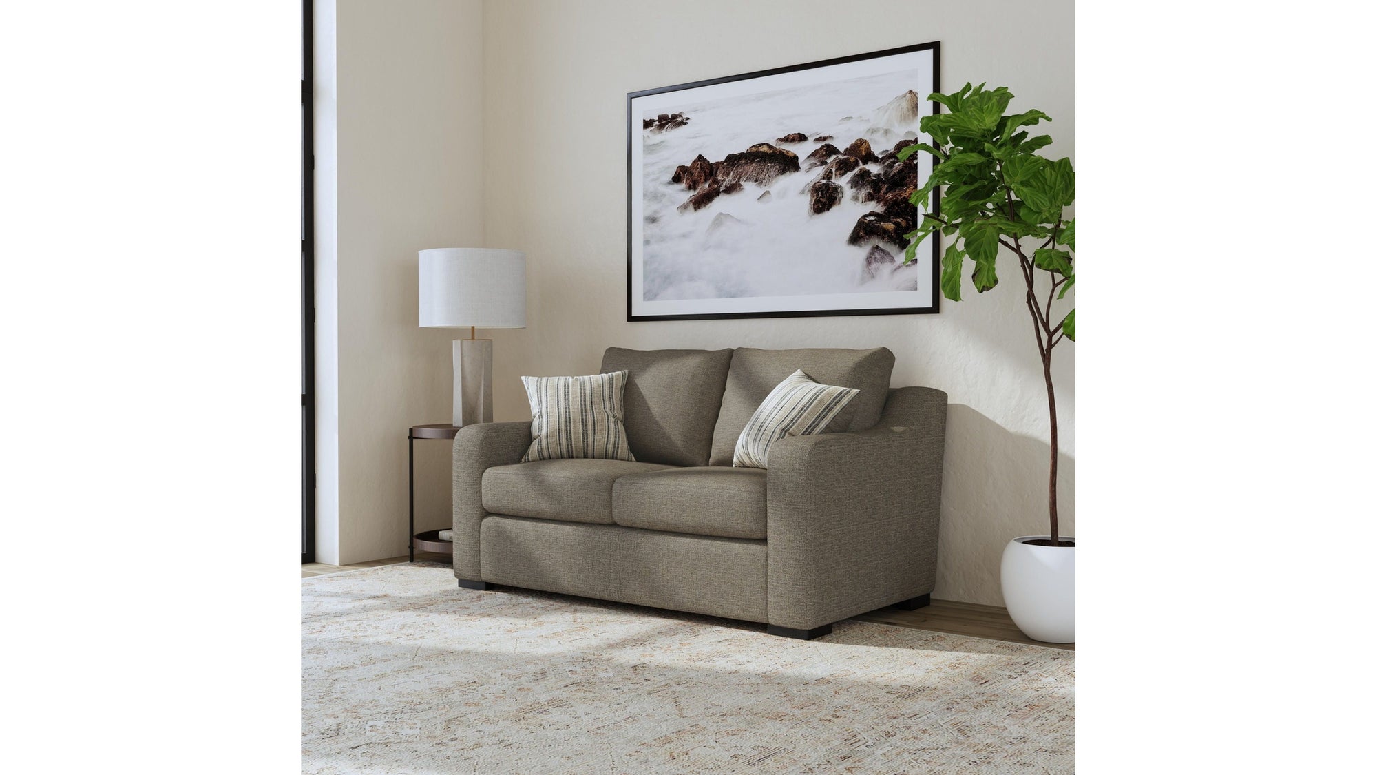 Cypress - Fabric Stationary Loveseat