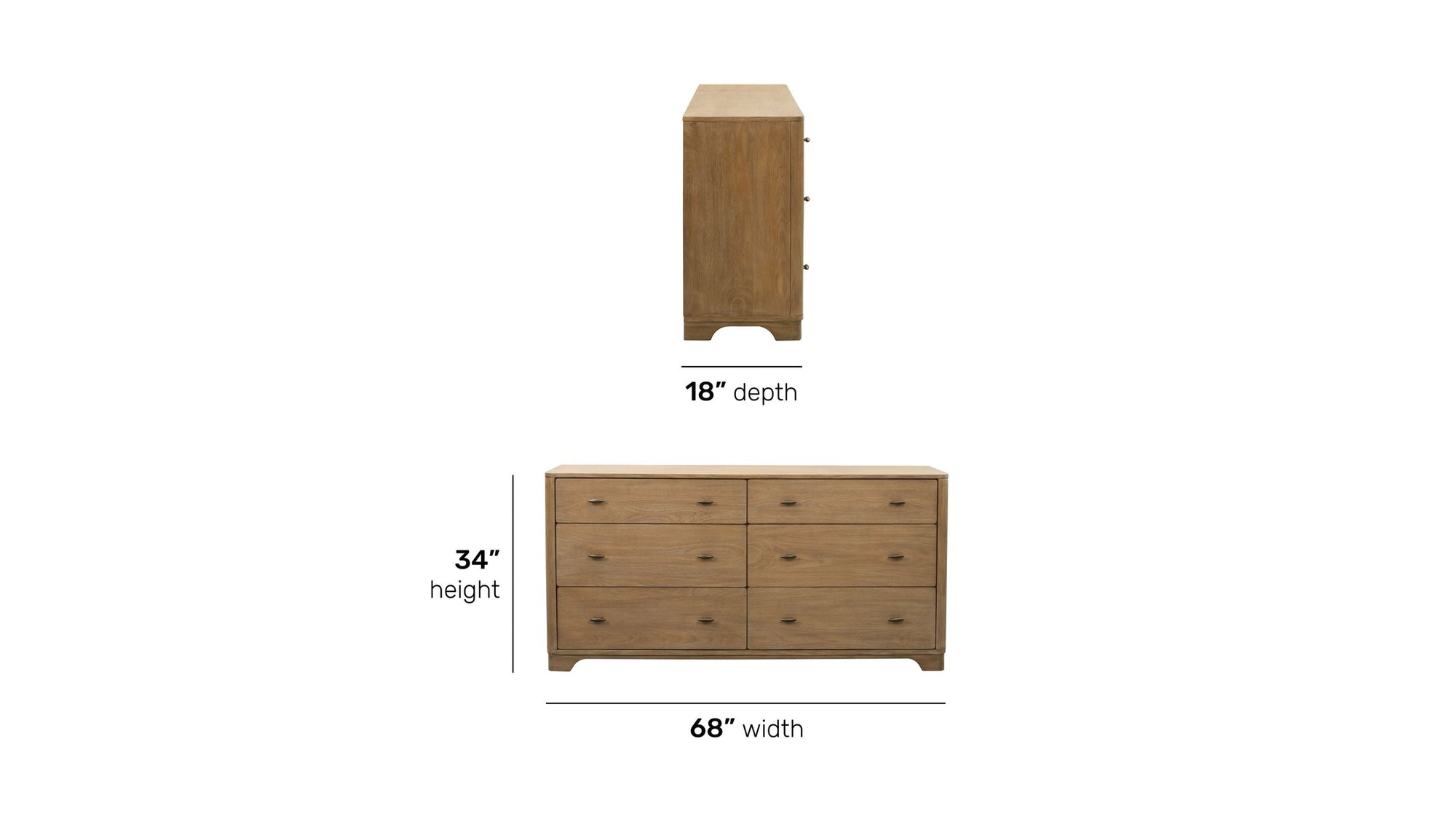 Normandy - Dresser - Light Brown