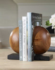 Teak And Noir - Bookends (Set of 2) - Light Brown