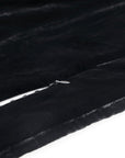 Stella - King Faux Silk Velvet Double Box Stitch Quilt Set (Set of 3) - Black