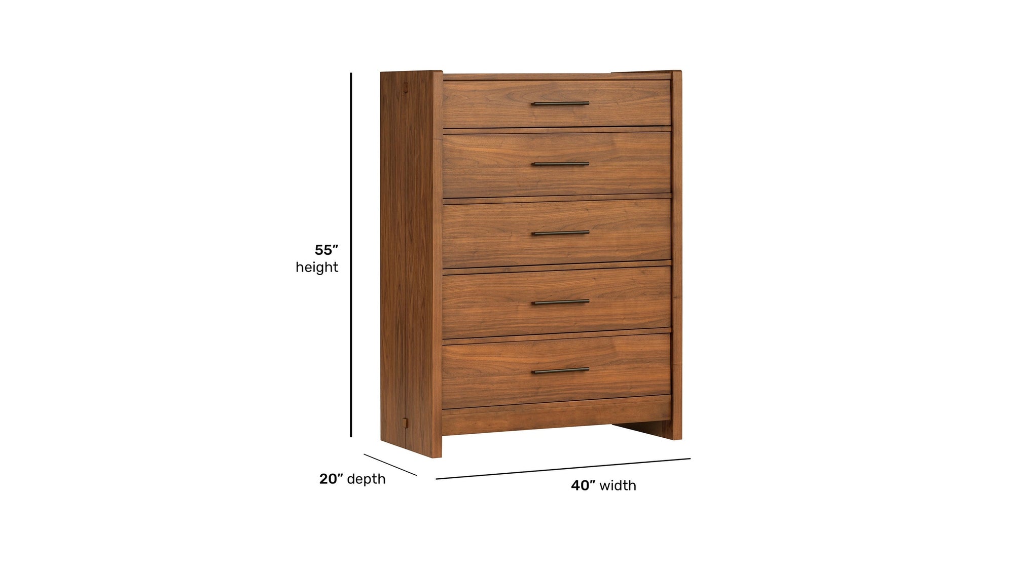 Lincoln - Drawer Chest - Warm Walnut
