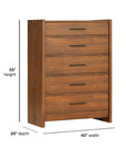 Lincoln - Drawer Chest - Warm Walnut