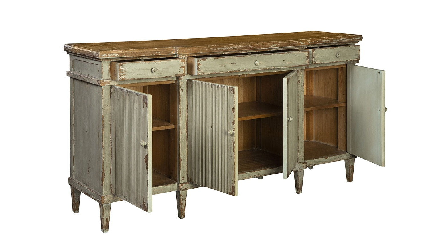 Kentwood - Sideboard - Light Brown / Green