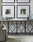 Ciao Bella - Metal And Concrete Console Table - Dark Gray / Black
