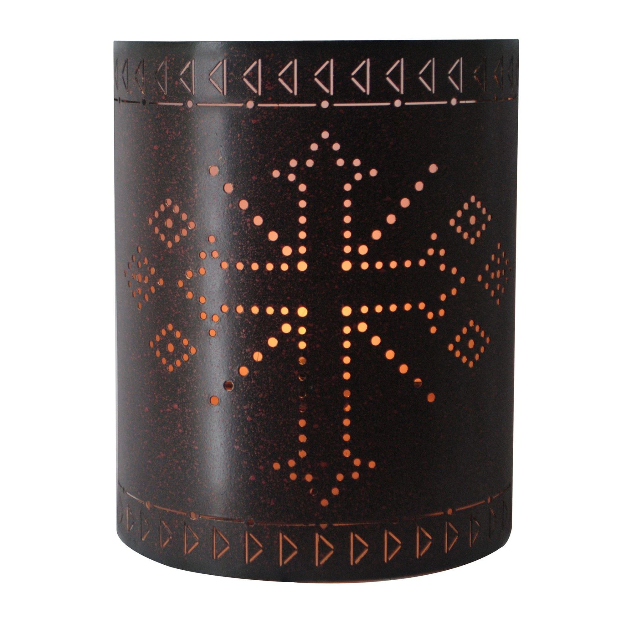 Wall Décor - Metal Cross Arrow Western Wall Sconce, 4 Per Carton - Brown