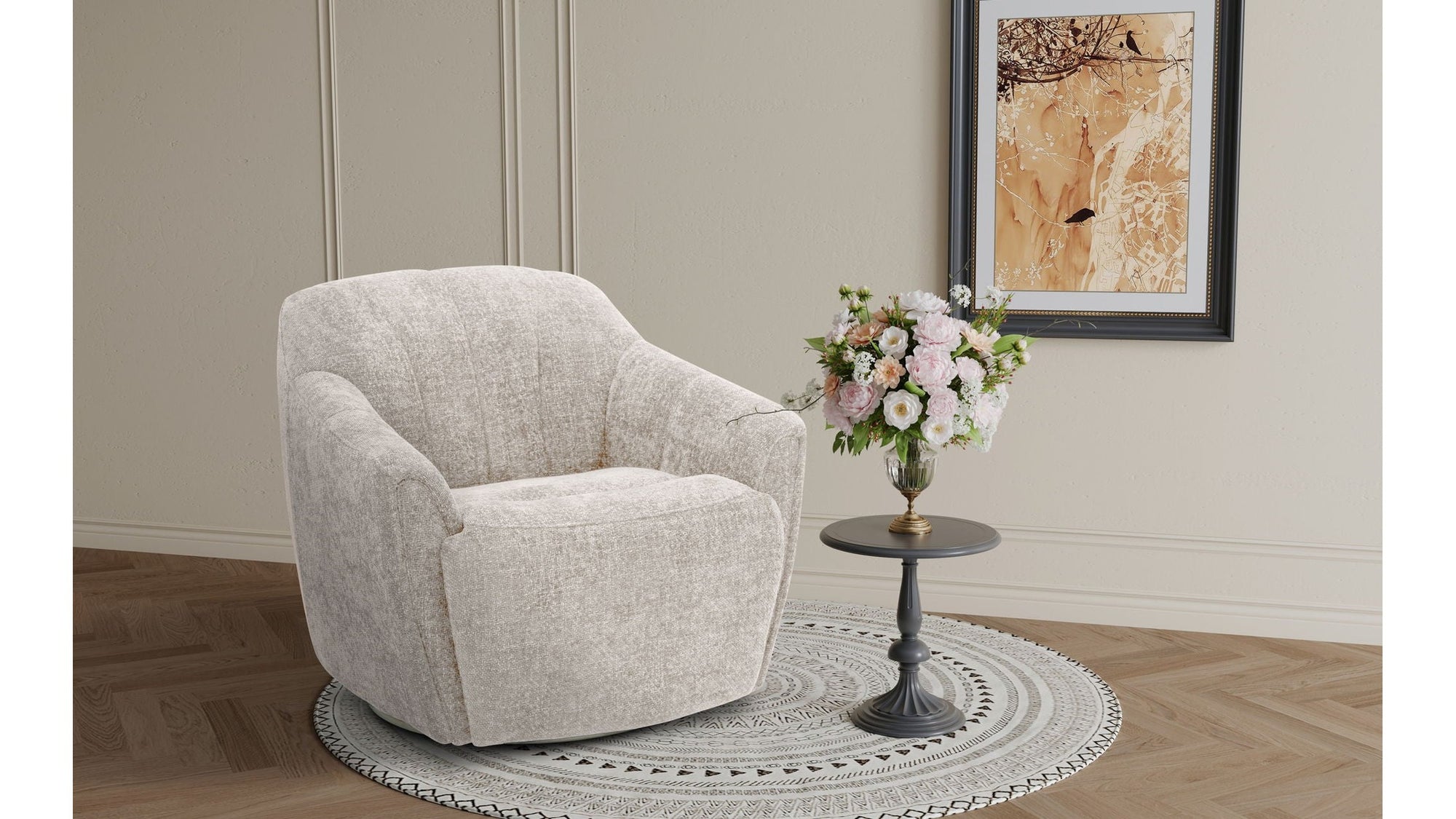 Millie - 1P Swivel Recliner Footrest Only