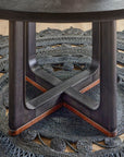 Waterfall - Round Dining Table - Deep Ebony