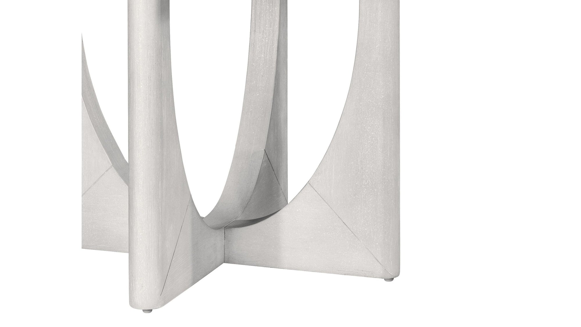 Gavin - Dining Table - Driftwood / White Marble