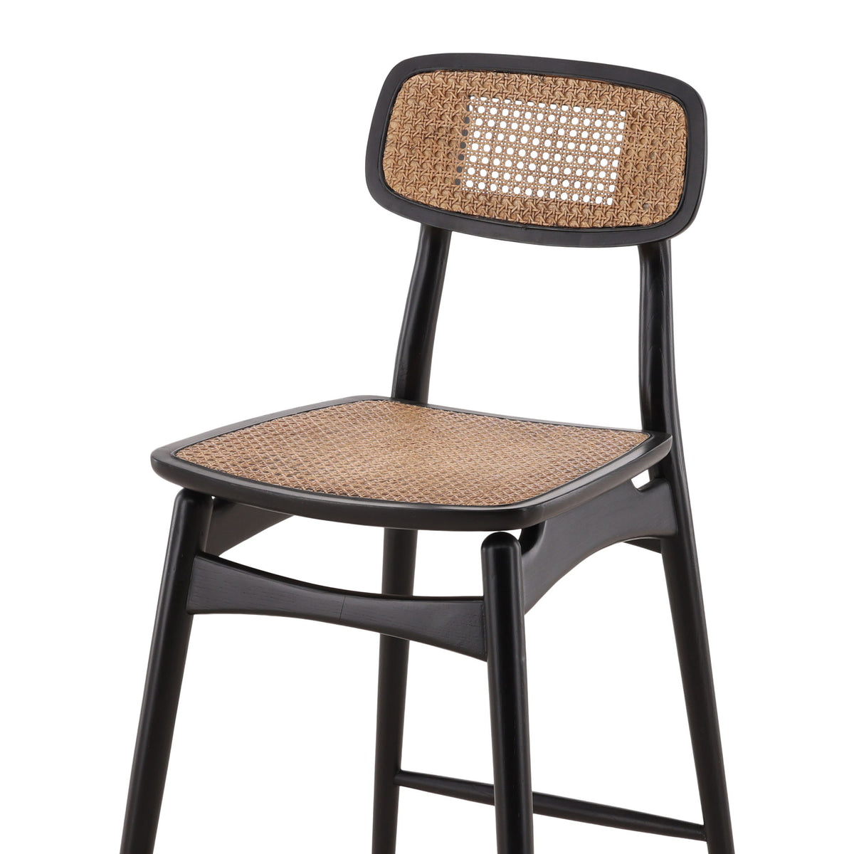 Macie - Counter Stool - Black / Light Brown