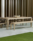 Kirkham - Wooden Outdoor Bench - Gray