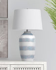 Harper - Table Lamp - White / Blue