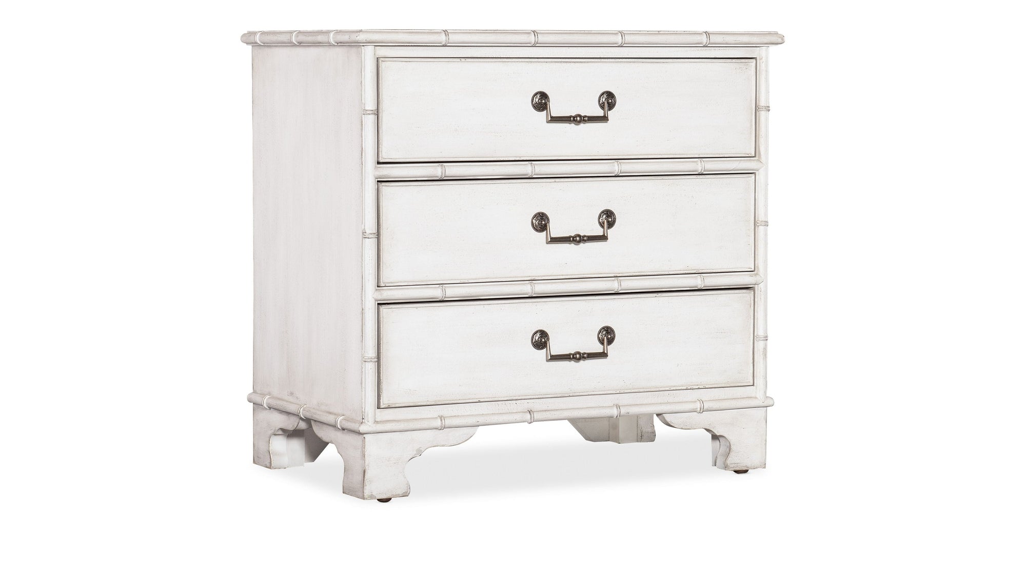 Charleston - Three-Drawer Nightstand - White