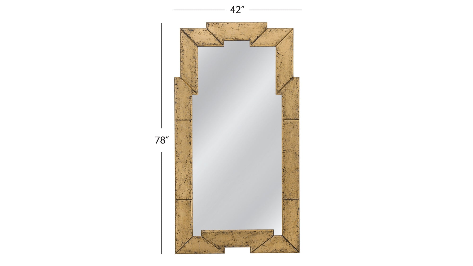 Metouro - Floor Mirror - Ant Gold Gilt